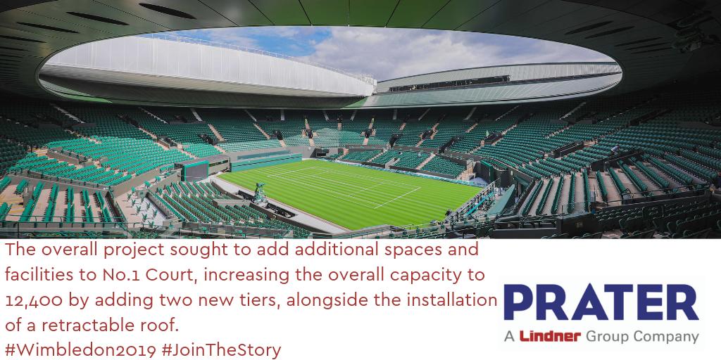 The qualifying rounds for #Wimbledon2019 begin today! We're thrilled to have worked on such an great project as No.1 Court!. #JoinTheStory