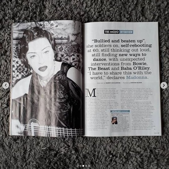 _madonnalicious's tweet photo. Great six-page @Madonna interview in @MOJOmagazine #Madamex Out in UK stores now! https://t.co/h0ZExDZgUI
