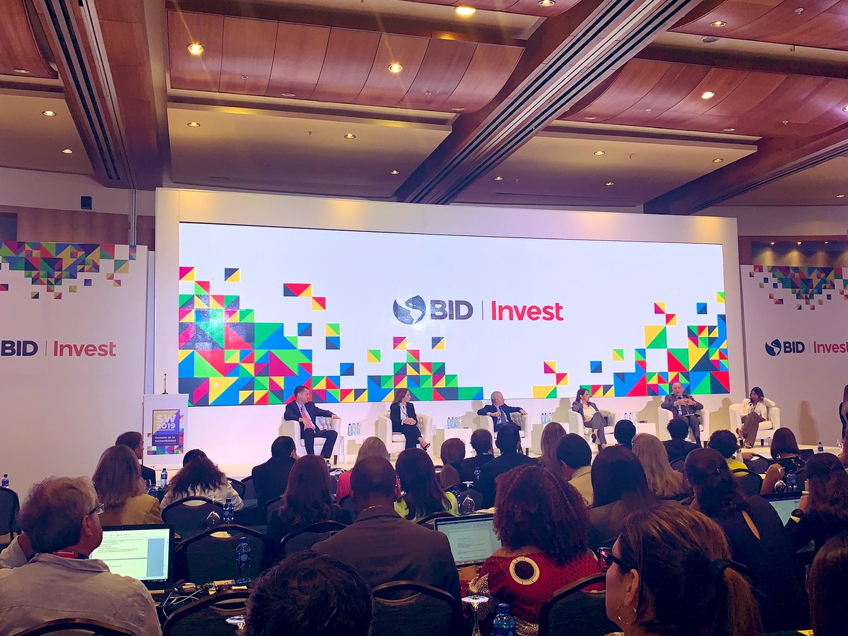 lerzyb's tweet photo. BID Invest - IDB Invest
Sustainability Week 2019
#SW2019 #BIDInvest #IDBInvest 
High level dialogue between the most innovative decision-makers and the dissemination of sustainable business cases https://t.co/tCgyWRSELP