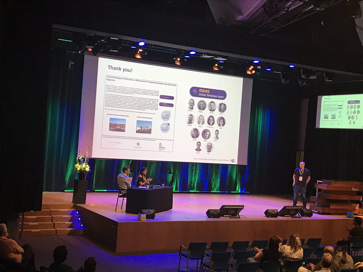 How to learn about the microbes we yet don’t know? Can a data base  comprised of a high number of ASV from different biogas plants be the solution. Interesting talk by @msdueholm at #AD16 about the MiDAS data base.