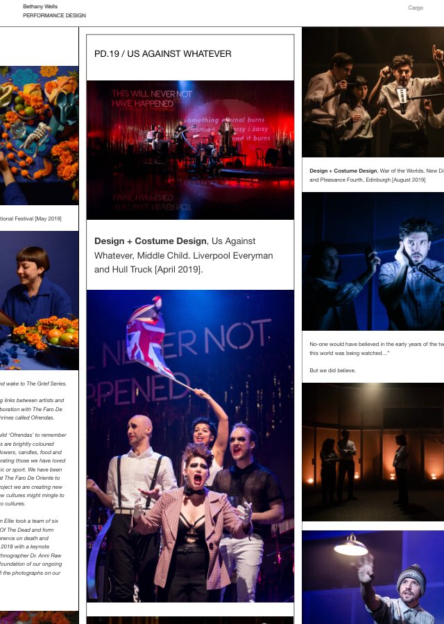 preparedtobe's tweet photo. Done a little website update, with photos from recent projects, including @ApplesAndSnakes #RallyingCry @MiddleChildHull #UsAgainstWhatever @rhumandclay #WarOfTheWorlds + @GriefSeries #AllThatLives https://t.co/XtxZ1emlp4 https://t.co/CMsdLOByZe