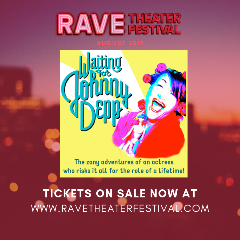 RaveTheaterFest's tweet photo. This week's first #SpotlightOnRave comes to you straight from sunny LA: Waiting for Johnny Depp with book and lyrics by Janet Cole Valdez and Deedee OโMalley, and music by Janet Cole Valdez, Deedee OโMalley and Bettie Ross. To purchase tickets, visit https://t.co/eibJVTQ8pE https://t.co/QSMMQedu5i