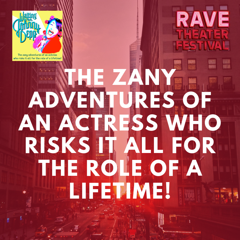 RaveTheaterFest's tweet photo. This week's first #SpotlightOnRave comes to you straight from sunny LA: Waiting for Johnny Depp with book and lyrics by Janet Cole Valdez and Deedee OโMalley, and music by Janet Cole Valdez, Deedee OโMalley and Bettie Ross. To purchase tickets, visit https://t.co/eibJVTQ8pE https://t.co/QSMMQedu5i
