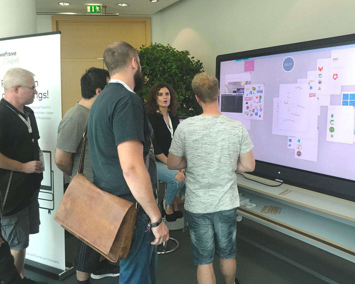 weframeag's tweet photo. Hallo von der #dwx2019 @developer_week in Nürnberg. Bis 26.06. findet Ihr uns und #weframeone auf Stand 12. Nach einem spannenden Eröffnungstag freuen uns auf weiteren intensiven Austausch mit Entwicklern #software #development #softwareengineers #conference #coding #codingtrends https://t.co/TI8v5XAjhZ