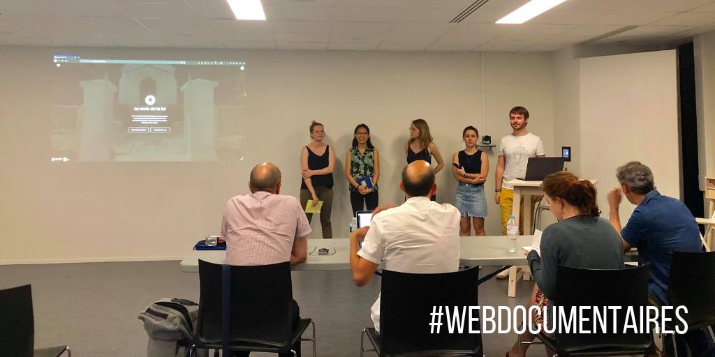 master_cmw's tweet photo. [#WebDocumentaires] Un mois après leur retour de Corée du Sud, les M2 soutiennent aujourd'hui leur webdocumentaire à @LaCentrif 🎥 https://t.co/wBmAmyNFc0