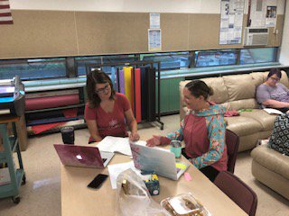 jill_findley's tweet photo. Dedicated Northstar teacher leaders working hard on a summer day to improve instruction for 2019-2020.  @radamsmocfv #creatingacultureforlearning @MrsHardman_4th @MrKeitges @KnoxvilleRankin @Mdunkin65 https://t.co/fPjX5z0EO0