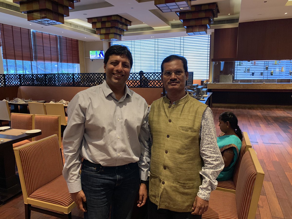 The secret of keeping ur company Young: I always say 'Everyday is a New day” for all of us.. Glad to meet Mr.Amit, CEO Amazon India. Heard that even Amazon & Mr. Bezos share the ideology of it is 'always Day 1' Whether you’re Amazon or a company in Aminjikarai this is the secret!