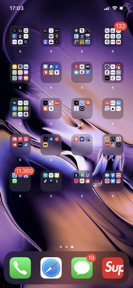 DesignByRoss's tweet photo. Today is organized by folders! #iOS13DevBeta2 https://t.co/IThVjyas6x
