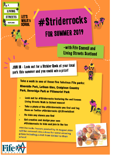 FairIslePS's tweet photo. Over the summer holidays Fife Council Travel Planning team are running a competition that encourages the whole family to be active! See below to find out how you can get involved! #Striderrocks 🏃‍♂️🏃‍♀️ https://t.co/nAtNUOQm8B
