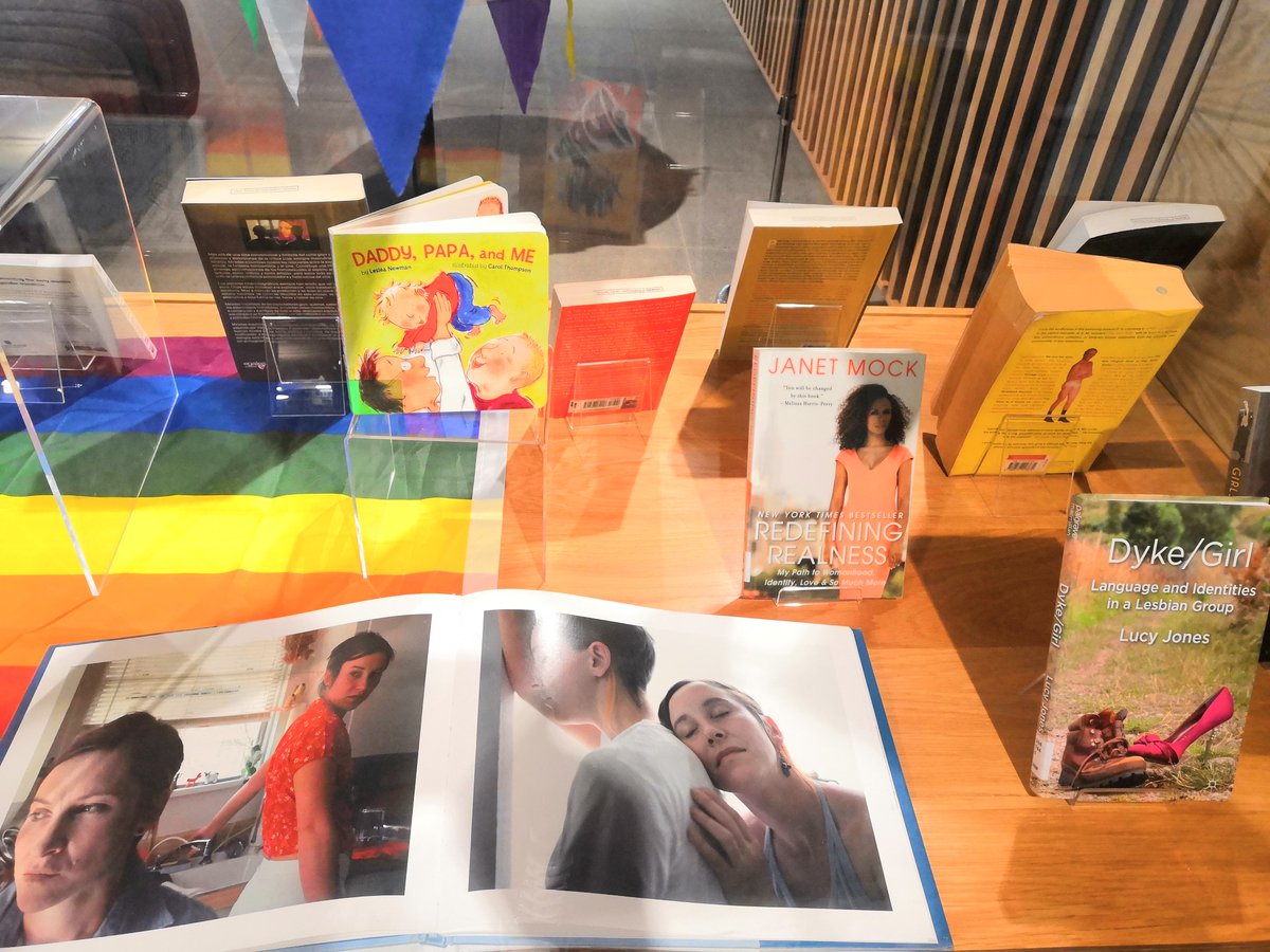 UR_Library's tweet photo. Happy Pride Month! If you're on campus, check out our Pride display in the library foyer! #pride #LGBTQ #PrideMonth https://t.co/kCpaqru0ys