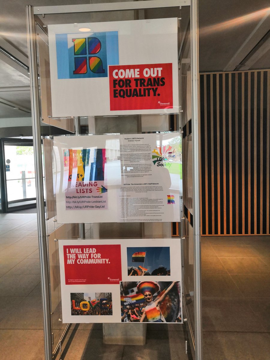 UR_Library's tweet photo. Happy Pride Month! If you're on campus, check out our Pride display in the library foyer! #pride #LGBTQ #PrideMonth https://t.co/kCpaqru0ys