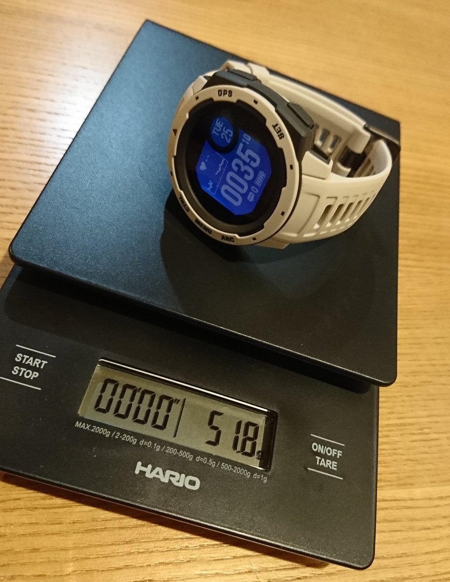 dbd_drop's tweet image. 重さからの解放。この軽さは安っぽさに近づきつつもつけてることを忘れてしまいそうなカルとフイット感。
#smartwatch3
#garmininstinct