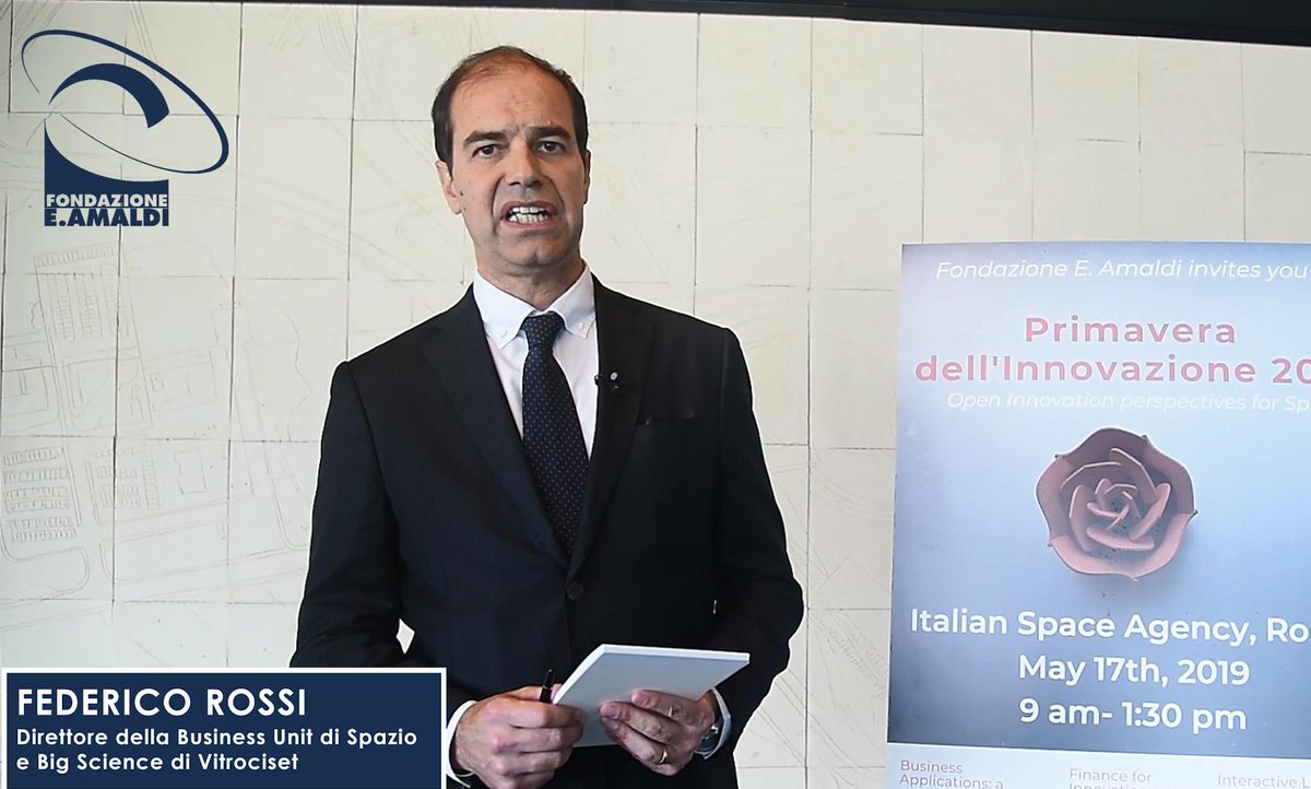 amaldi_e's tweet photo. Guarda l'intervista a Federico #Rossi di @Vitrociset su #newspaceeconomy e #downstream👉🏼 https://t.co/oMPRVbHsYh fatta in occasione di #PrimaveradellInnovazione2019 @ASI_spazio con @RegioneLazio @LazioInnova @ESA_Italia #openinnovation #space #technology #technologytransfer https://t.co/IOS2AsEcWl