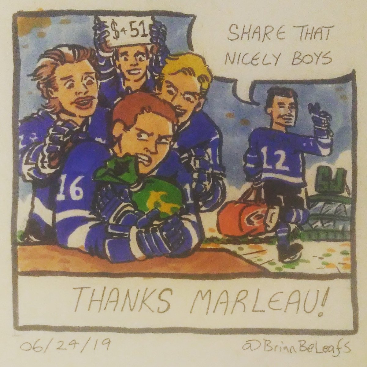 BrianBeLeafs's tweet photo. Thanks Patty! #Marleau #Kapanen #Johnsson #Marner #TML #LeafsForever #TorontoMapleLeafs #Budsallday #Dubas #Gardiner #capissues https://t.co/04b9mB0GWn