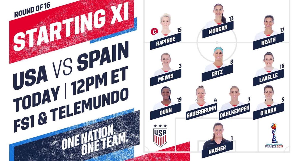 SanJacRecSports's tweet photo. Give this a retweet if you are cheering on our USA women’s team in World Cup Action! Game time is 11am , let’s go get the W! #worldcup #usa 🇺🇸 https://t.co/Tan27jS1z2