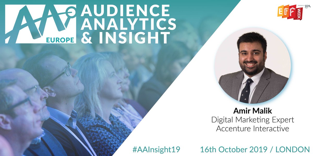 aa_insight's tweet photo. We're looking forward to hearing @Amir_Jan_Malik, Digital Marketing Expert at @AccentureACTIVE, at #AAInsight19 where he'll be exploring how algorithms can be used to profile people – and whether this can be used to build a predictive model around society. https://t.co/TBaLGvN3WE https://t.co/ccxSSbC7Ft