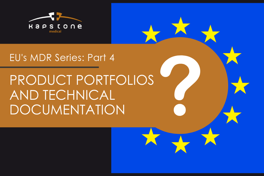 KapstoneMedical's tweet photo. A taxing effort for companies that already have CE-marked devices in the EU is the need for portfolio reviews. Here are some key points about the importance of reviewing your product portfolio &amp; technical documentation - https://t.co/MQf7qHMJoX. #EUMDR #MDR #medicaldevices https://t.co/JcWBIP7J4o