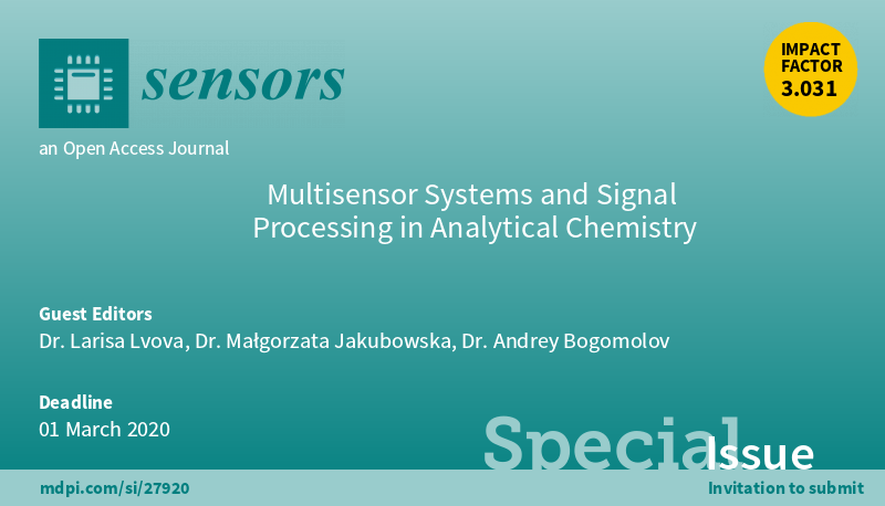 Sensors_MDPI's tweet photo. New Special Issue: #MultisensorSystems and #SignalProcessing in #AnalyticalChemistry
Editors:  Larisa Lvova, Małgorzata Jakubowska, Andrey Bogomolov @unitorvergata @AGH_Krakow
Submission Deadline: 1 March 2020
More at https://t.co/YCOSMNdOyb

#chemometrics #chemicalsensor https://t.co/hFPCG984DK