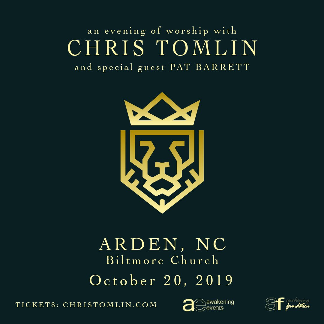 Big news! <a href="/christomlin/">Chris Tomlin</a> is coming to Biltmore Church on October 20! Tickets go on sale on Friday, June 28 at christomlin.com.