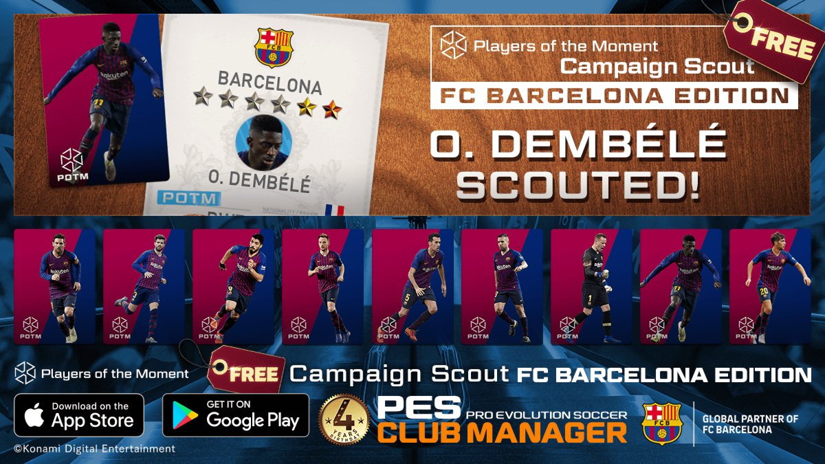 PetritKil's tweet photo. Recrutement gratuit de #PESCM :  #Dembélé  ! #FCBarcelona
https://t.co/VsX9SSP2j6 https://t.co/y0xrgg6k2g