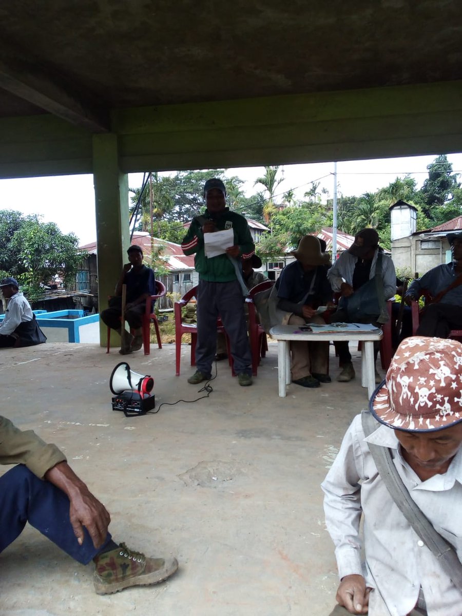 DcKolasib's tweet photo. GramSabha on Rainwater conservation held at Bukpui Village on 22/06/19 as per initiative of @mowrrdgr. Program included reading letter from Hon'ble PM @narendramodi, cleaning water tanks &amp; planting trees. @PMOIndia @ruralwaterindia #Jalshakti #PMletter #RainWaterconservation https://t.co/z7yxKiqLU8