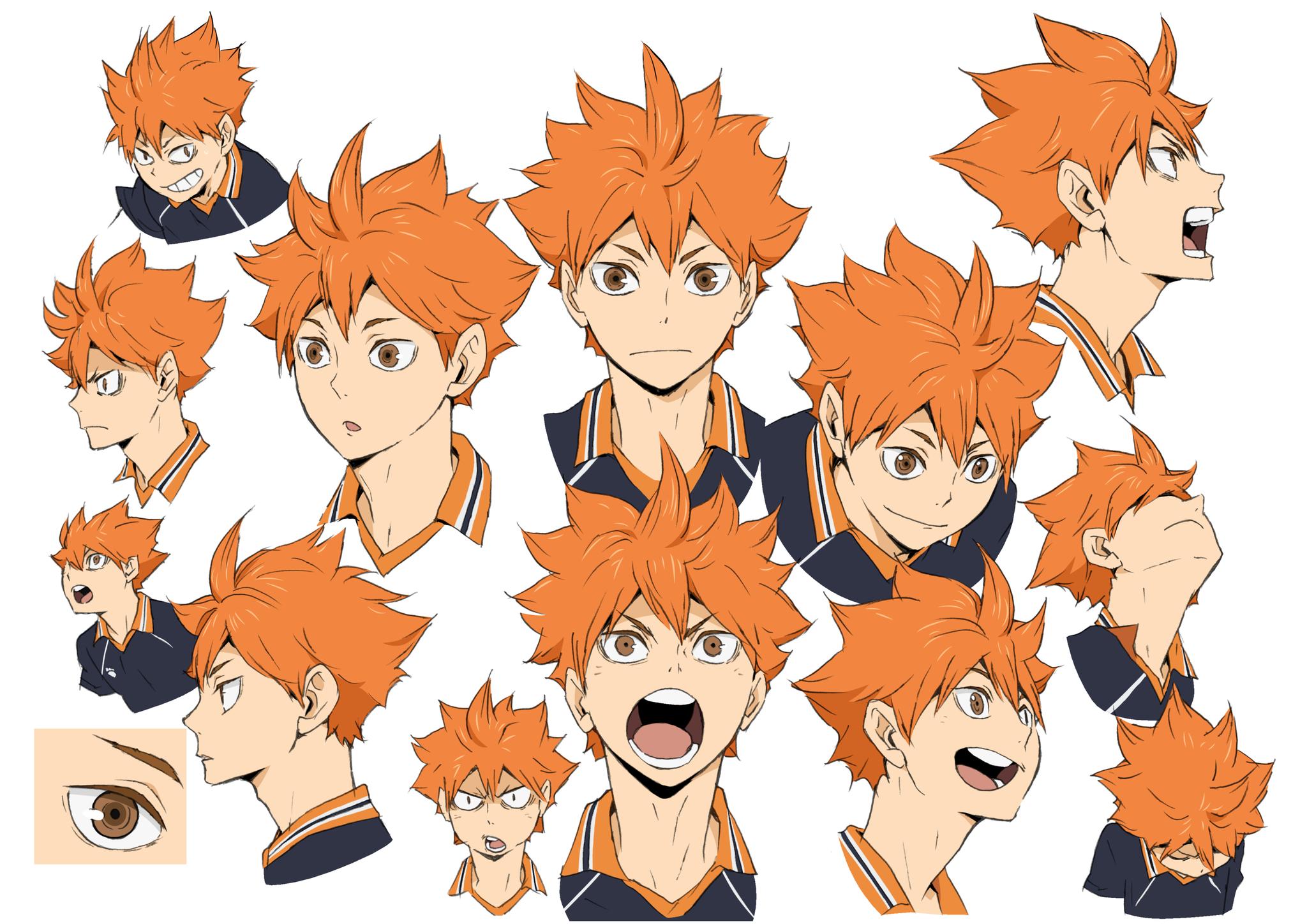 Official S1-3 versus S4 Hinata character design comparison : r/haikyuu