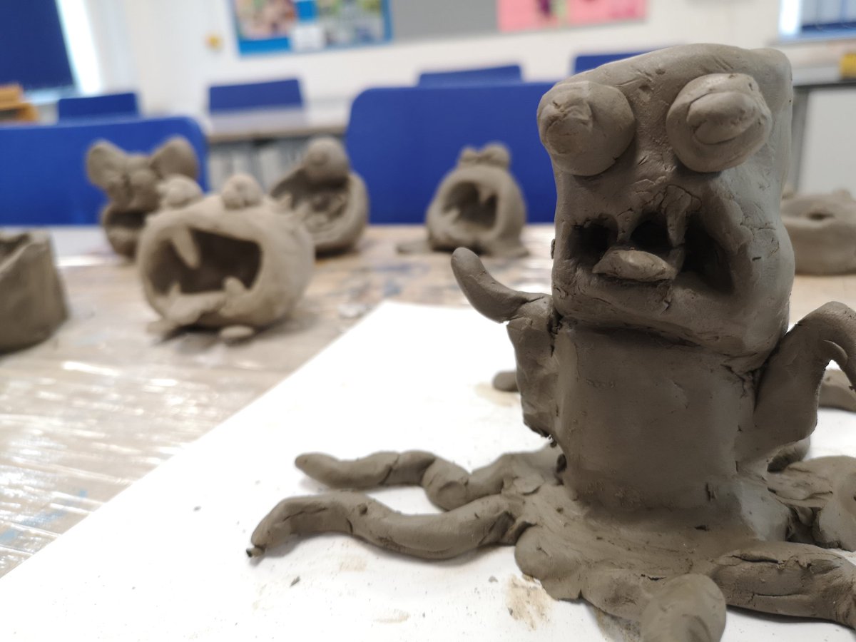 It was a close call between me and the students as to who had more fun during Art Club today...