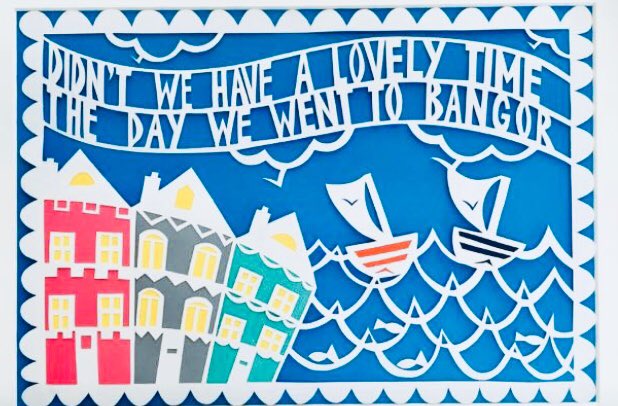 Hand cut paper illustration #papercutting #paperartist #bangorni <a href="/DIYSOS/">DIY SOS</a> <a href="/DiscoverNI/">Northern Ireland</a> #diysosbangor #thebigbuild