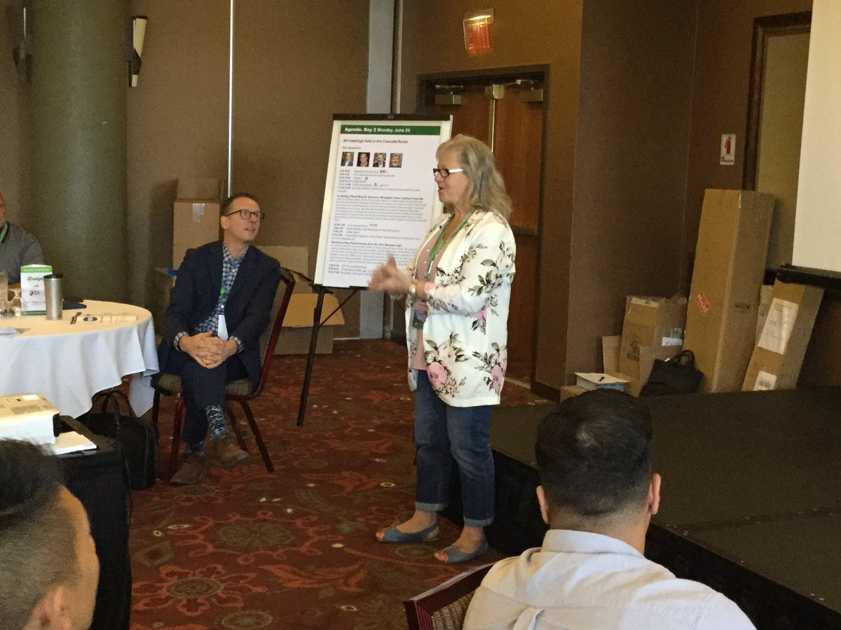 IP_Impressions's tweet photo. Judy Peace, president of the College and University Print Management Association of Canada (CUPMAC), welcomes attendees to the conference in Harrison Hot Springs, British Columbia. #CUPMAC https://t.co/iUkzCTjpEs