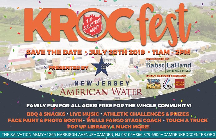 ThomasBoydPR's tweet photo. #KrocFest is coming to Camden! @CamdenKroc is celebrating its 5th anniversary with a FREE festival for the whole community on 7/20 from 11a.m.-2p.m. Enjoy family-friendly activities, athletic challenges, live performances, a pop-up library, food/drinks & more. Save the date! https://t.co/dh2OIRVuFo