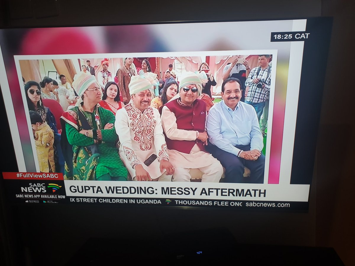 HermanMashaba's tweet photo. The $20m week long Gupta wedding when our SOE's need financial bailout. It hurts https://t.co/dmE0qJws9a