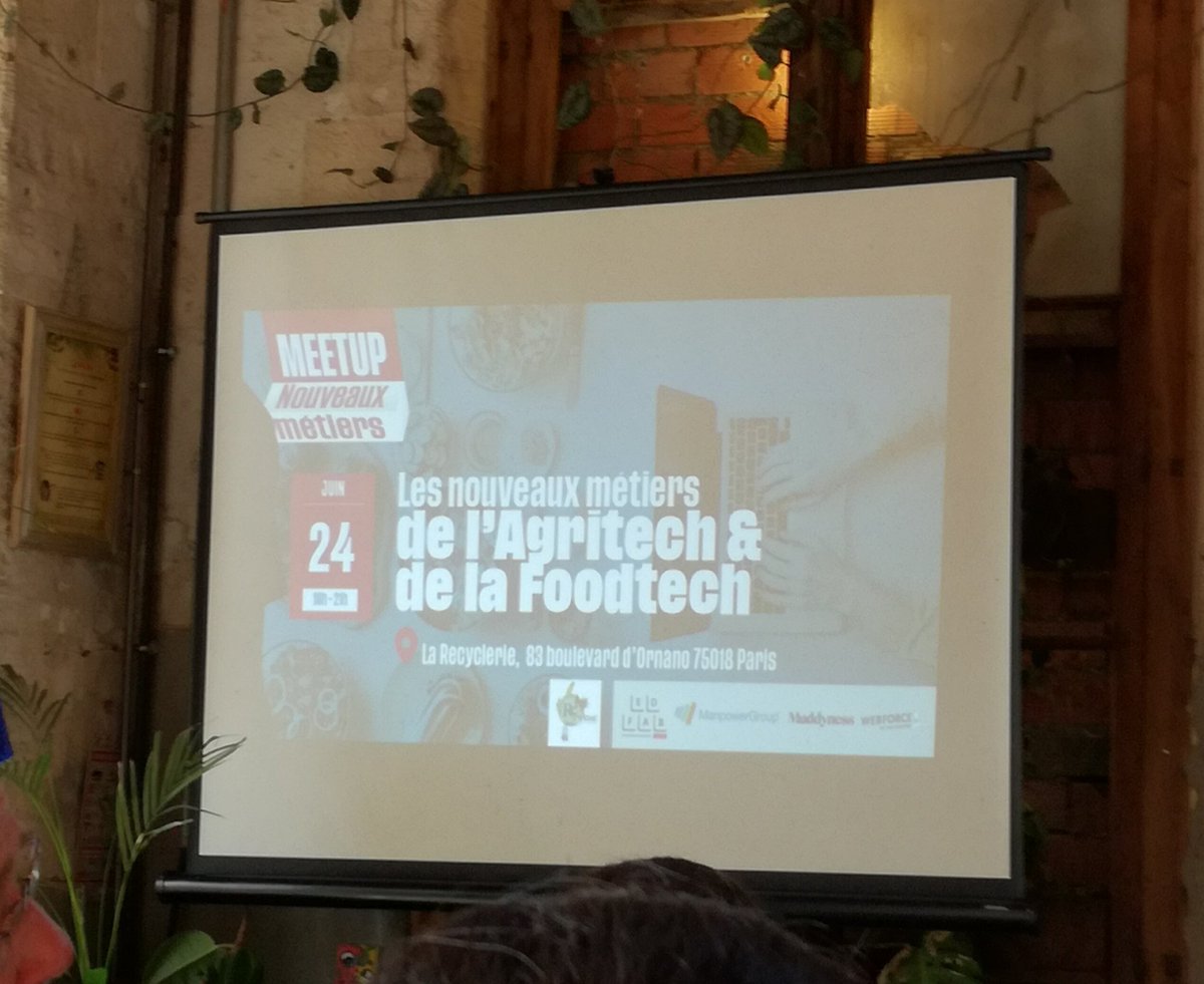 Ce soir, rendez-vous à la @LaRe_cyclerie pour découvrir des témoignages sur les nouveaux métiers de l'Agritech & la Foodtech #meetup #metiersdedemain #capdigital