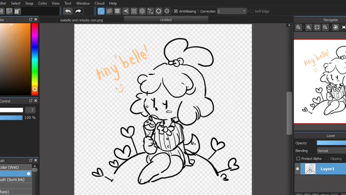 i feel like working on somethin cute and simple
so ill be working on rhis tiny isabelle 