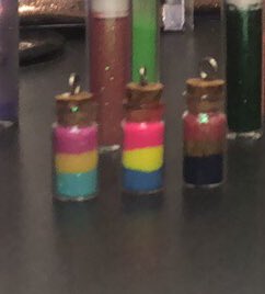 BottlesOfPride's tweet photo. @naomithemermaid I make pan ones too if you wanted one! I don’t have a good close up of those tho 💖💛💙 https://t.co/3qoILvYftL