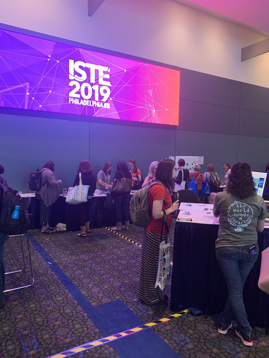 MrsZ_Library's tweet image. I Spy @MrsBoudreau teaching and sharing her passion at #ISTE2019! #HSElibs #HSEatISTE19