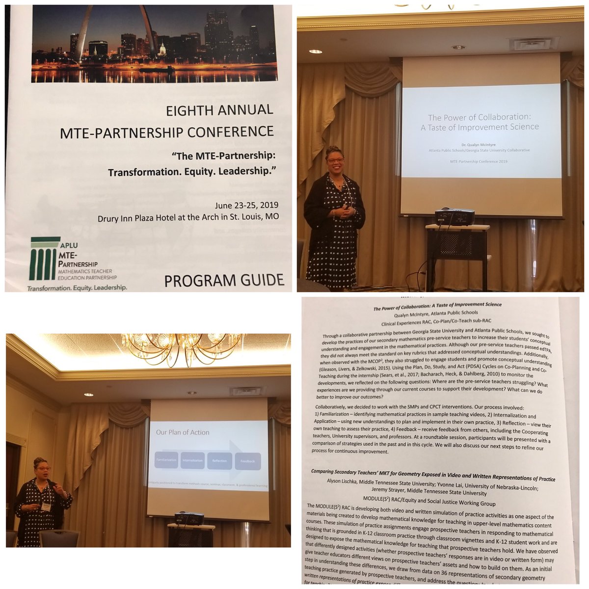 So excited to be in St. Louis <a href="/MTE/">mte</a>-P 2019 presenting the work of our APS/GSU Partnership to prepare effective secondary math teachers