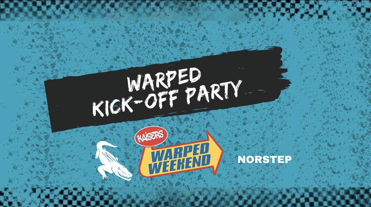 <a href="/VansWarpedTour/">Vans Warped Tour</a> All ages!! kickoff party Friday June 28th Bourre 201 S. New York Ave. Atlantic City tickets available at norstep.com <a href="/KevinLyman/">Kevin Lyman</a> <a href="/norstep_ac609/">NorStep</a> <a href="/NoranneThompson/">Noranne Thompson</a> <a href="/stevenorstep/">Stephen Weiss</a> <a href="/illrendition/">Ill Rendition</a> <a href="/BadMaryBand/">Bad Mary</a> <a href="/ColorKillerBand/">Color Killer</a> @aftynband #vanswarpedtour