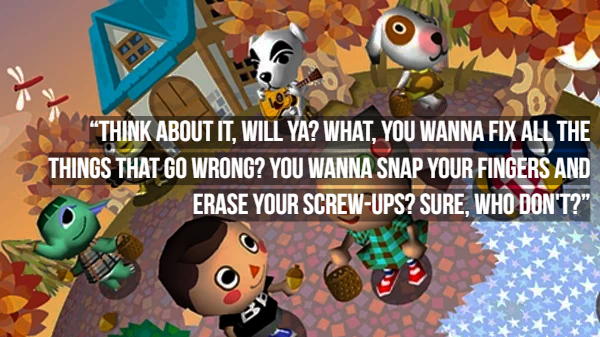 Animal Crossing Wild World on saving: