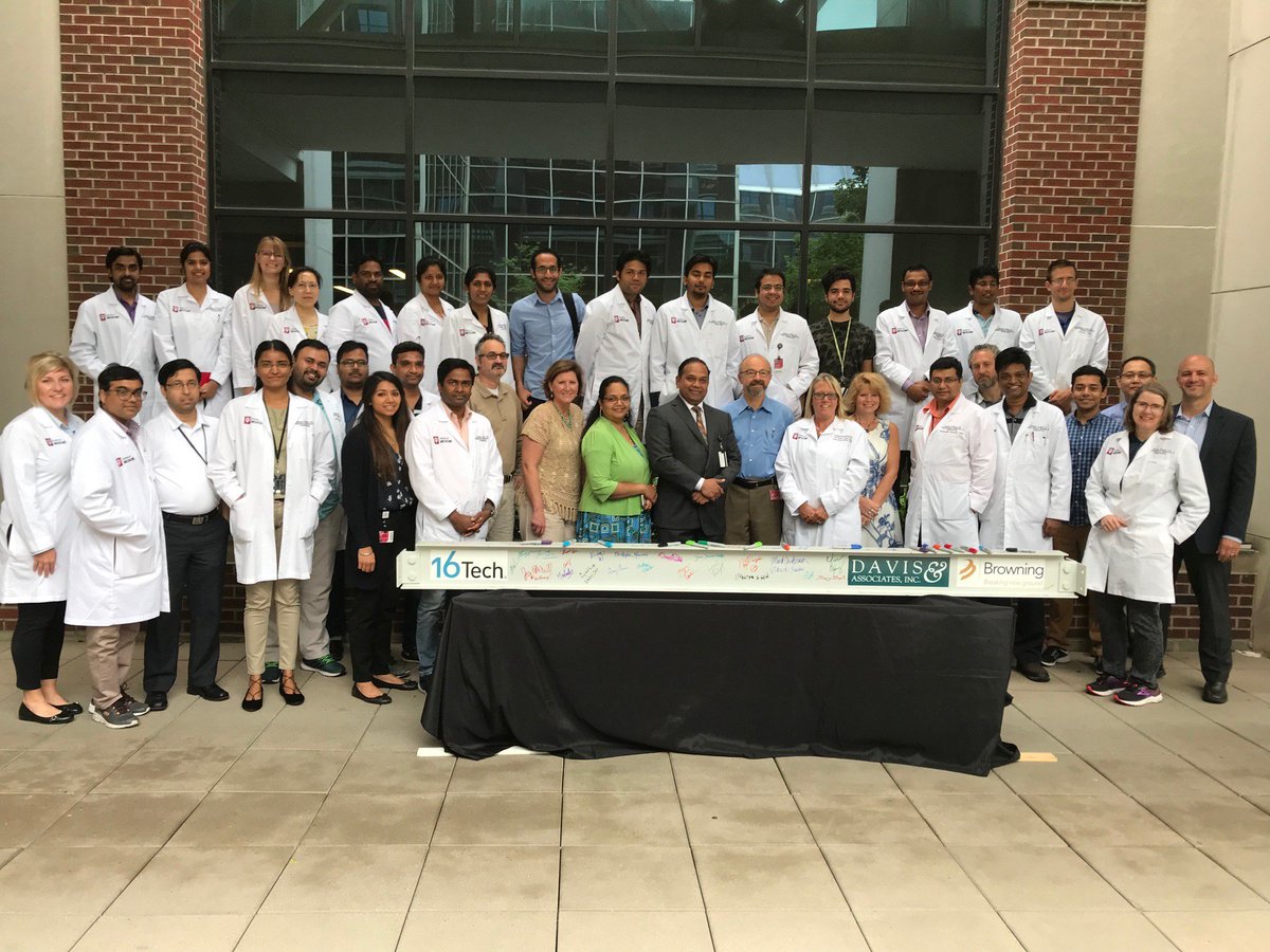 browning_rep's tweet image. This morning the Davis Browning team and the #travelingbeam for our first bldg at #16Tech made its way out to meet folks from the @IUMedSchool.  Thank you to everyone that came out to sign a piece of your future home. We hope you&apos;ll join us for the topping out ceremony July 11th.