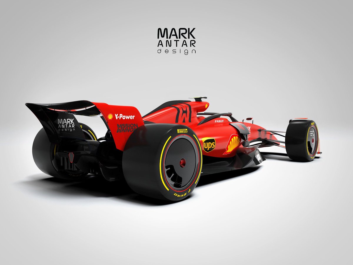 In pictures: 2021 Formula 1 concept with the Ferrari livery