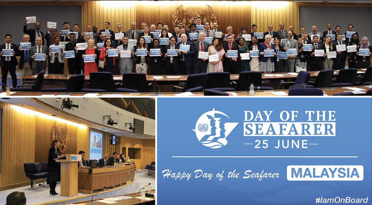 IMOHQ's tweet photo. Getting ready for tomorrow’s #Dayoftheseafarer with a brilliant event on this year’s theme #iamonboard organized by Malaysia. https://t.co/VWnYfhzN5f