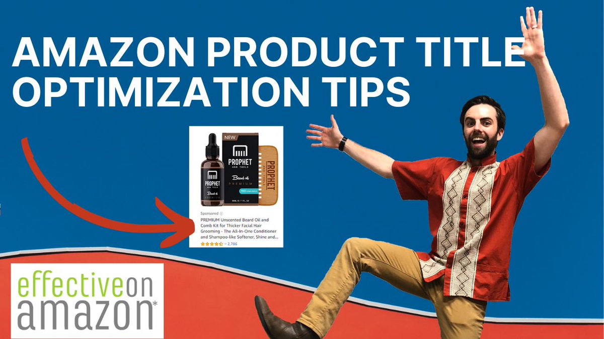 EffectiveAmazon's tweet image. NEW VIDEO! youtu.be/u1zSb5Tivjs. Amazon Product Titles are your first impressions to customers, so getting them right is critical for high ranking product listings! Watch now for 3 Essential Building Blocks on how to optimize your titles. #AmazonSellers #AmazonSEO #Amazonsem