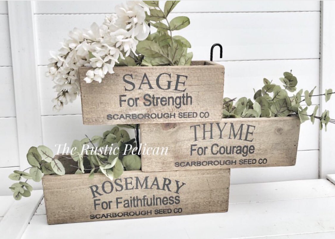RusticPelican's tweet photo. #KitchenDecor #hangingplanters #planterboxes #Herbplanters #gardenplanters #gardenDecor #kitchenDecor #farmhousekitchen #modernfarmhouse #fixer #upperstyle #fixerupper #sale https://t.co/jLOHAZ9fCX https://t.co/HJH3uk4V2P