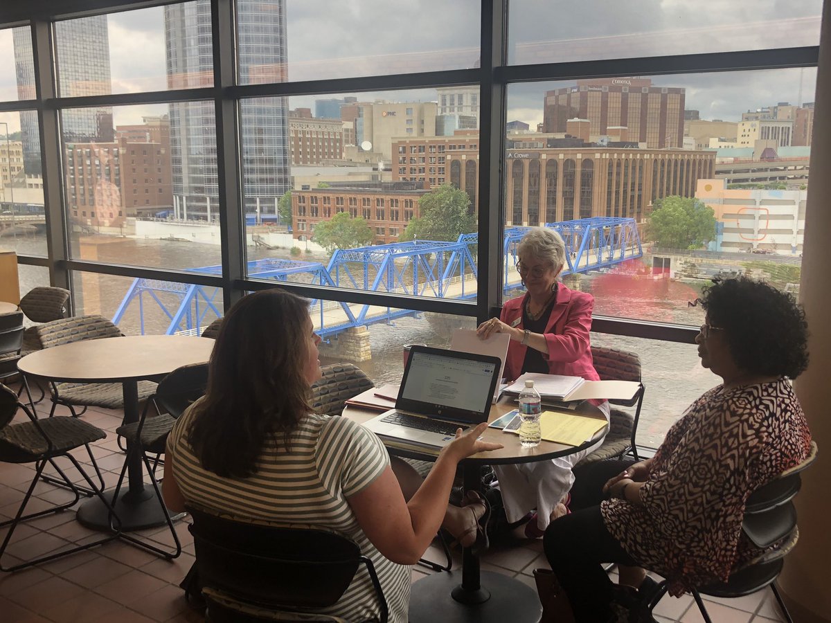 Moon Elementary and Oakview Elementary collaborating around the “Gold Standard” for essential 3. #HIL19 #plantingseedsofchange