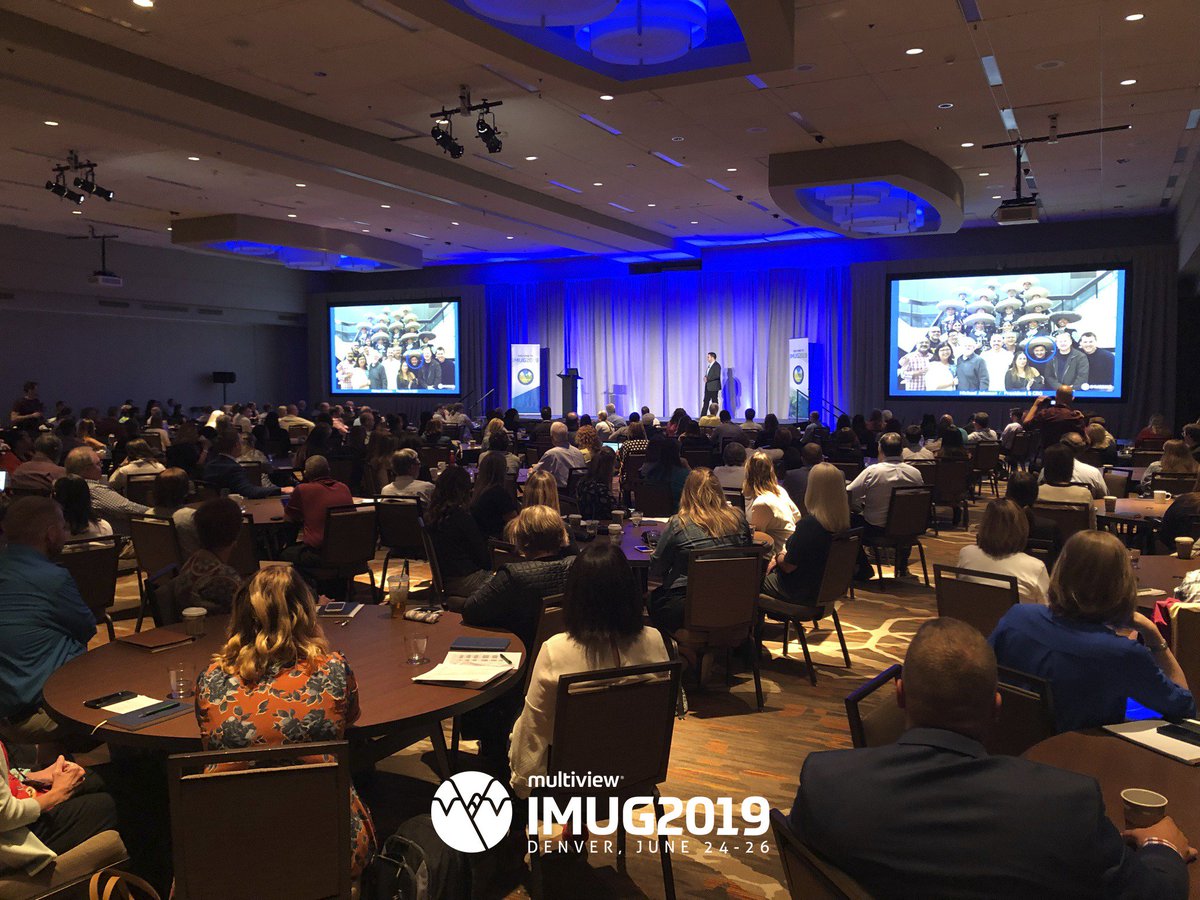 multiviewcorp's tweet photo. #IMUG2019 is officially underway!! We are thrilled to have so many clients, partners and guests attending this year's conference in beautiful Denver, Colorado #BelieveInBetter #MMEE https://t.co/PhaVmcqzna