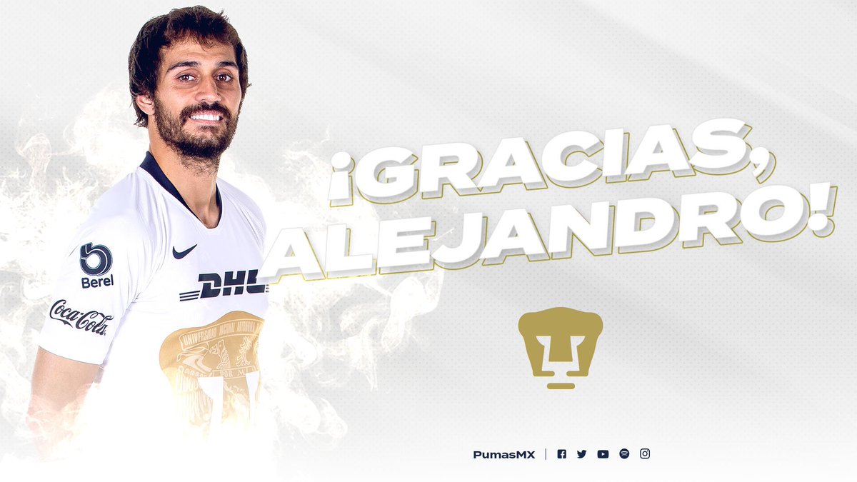 PumasMX's tweet photo. Alejandro Arribas deja de formar parte de nuestro equipo. Gracias por tu esfuerzo y profesionalismo.

¡Éxito en tus próximos proyectos!

#SoyDePumas https://t.co/jTA2nrqHDr
