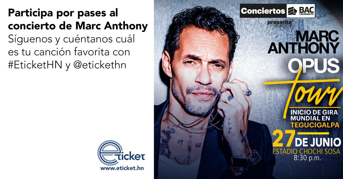 eticketHN's tweet photo. Participa por pases al concierto de @MarcAnthony 💃🕺
Sigue las instrucciones y no pierdas la oportunidad de disfrutar de su buena música este 27 de junio.
#ETICKETHN #ConciertosBACCredomatic https://t.co/PRsbgTpLQ4