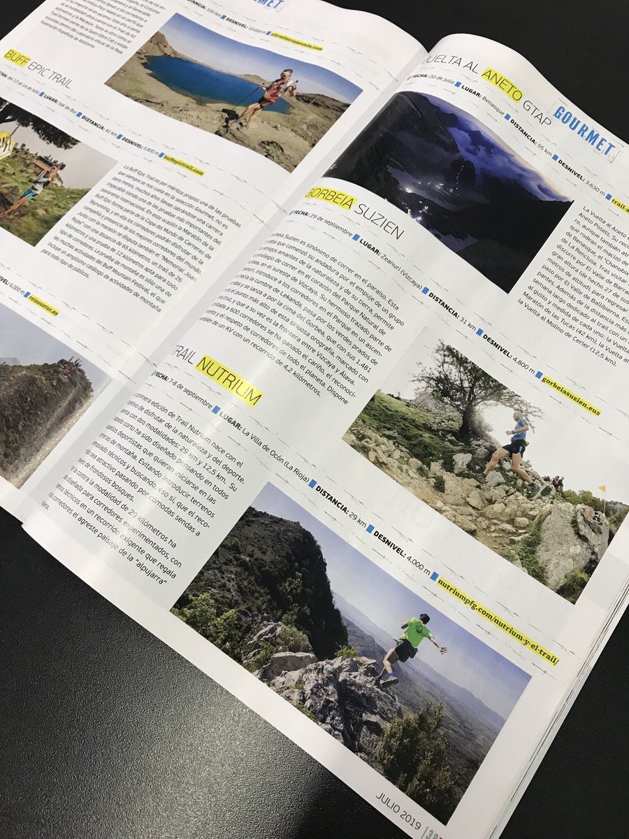 TrailNutrium's tweet photo. Qué subidón!!! Comprar la @RevistaTrailRun y ver el #TrailNutrium en la sección #gourmet junto a carreras como el @ultrasierranev, @buffepictrail , #resistenciareinoastur , @GranTrailAneto , @gorbeiasuzien ....
#trailrun #run #TNM #TNS #gtap #gorbeia #sierranevada #buffepictrail https://t.co/lOueNS9X4z