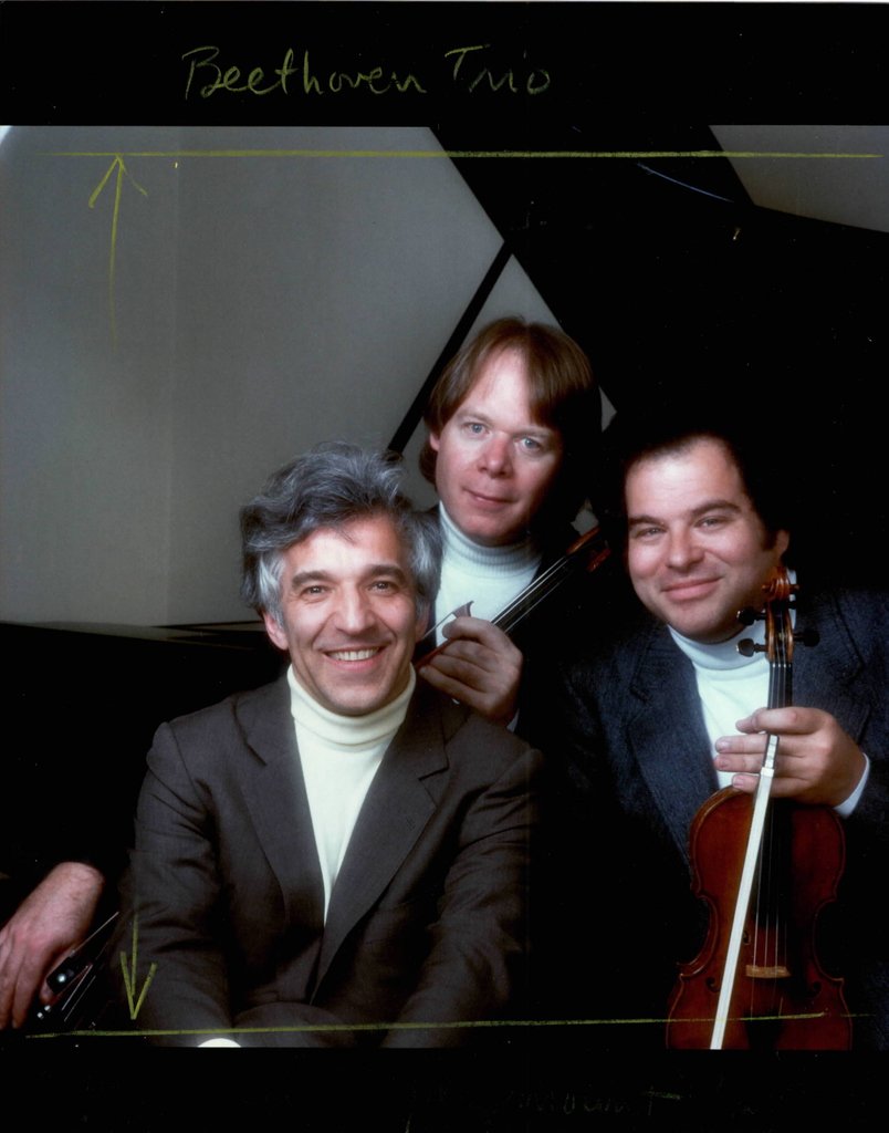 The early stages of the artwork for our Beethoven Piano Trios. Itzhak Perlman, myself, and Vladimir Ashkenazy.