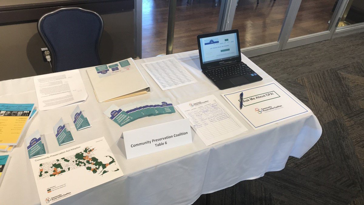 CPA_Coalition's tweet photo. Sharing a wealth of knowledge about CPA and historic resources today at the Mass History Conference. We need to #SaveCPA to protect funding for historic preservation! @PreservationMass @HistoricNE @masscultural https://t.co/imIeWJhqNk